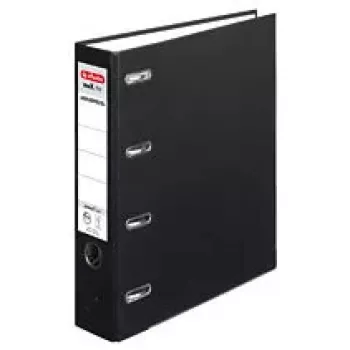 Segtuvas su žiedais Herlitz 10842250 A4 juodas