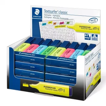Marker Staedtler Textsurfer classic 364 Chisel tip Blue Green Pink Geltona