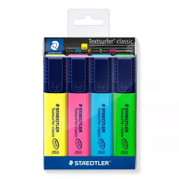 Marker Staedtler Textsurfer classic 364 Chisel tip Blue Green Pink Geltona