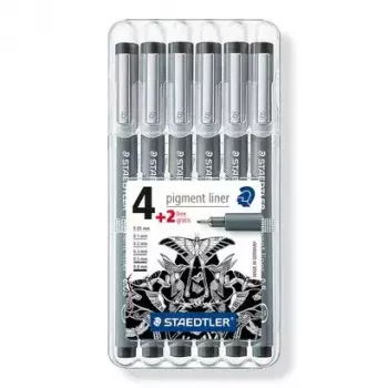 Fineliner Staedtler 308 SB6P Juoda 6 vnt.