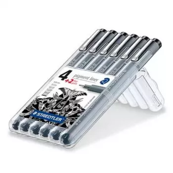 Fineliner Staedtler 308 SB6P Juoda 6 vnt.
