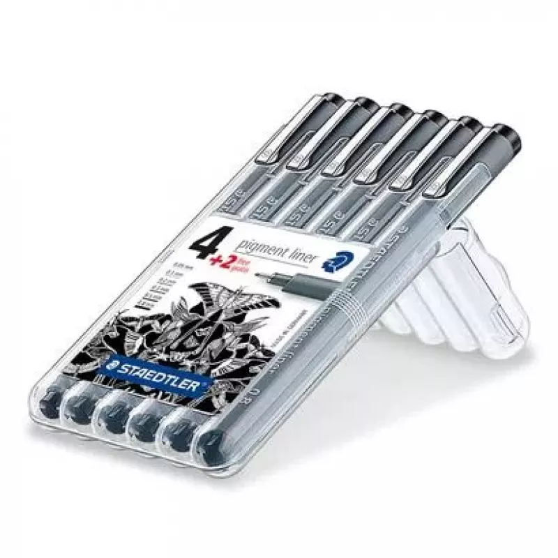 Fineliner Staedtler 308 SB6P Juoda 6 vnt.
