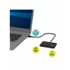 USB šakotuvas Port Designs 900147 USB Type-C 5000 Mbit/s Juoda