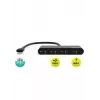 USB šakotuvas Port Designs 900147 USB Type-C 5000 Mbit/s Juoda