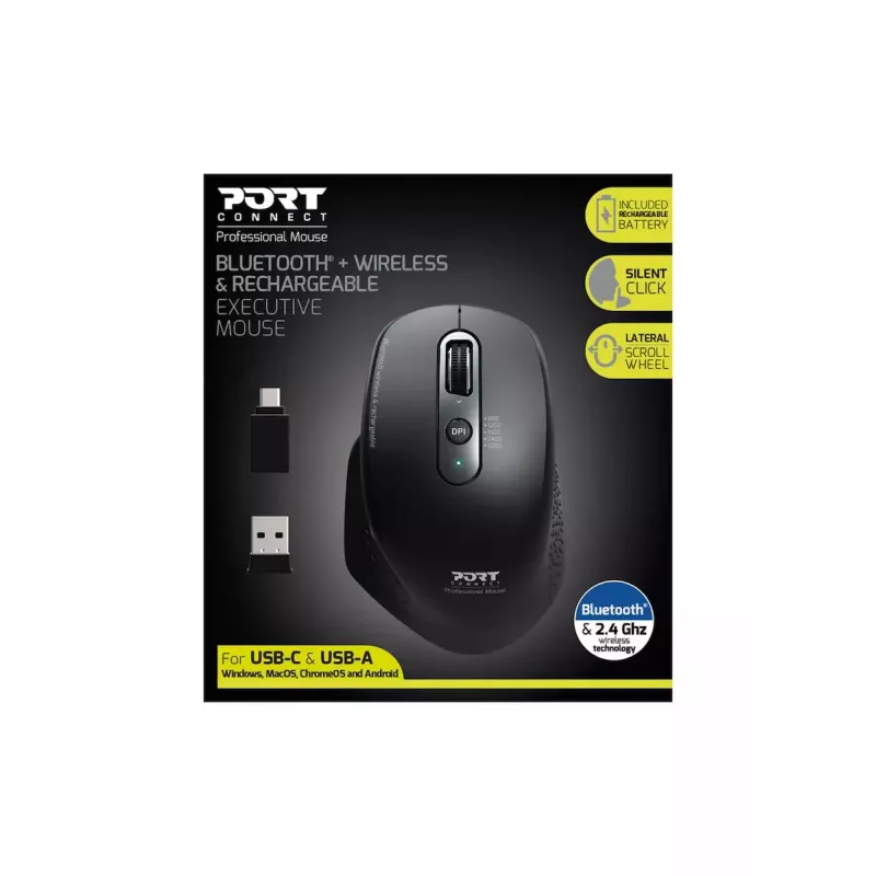 Pelė Port Designs 900716 RF Wireless + Bluetooth
