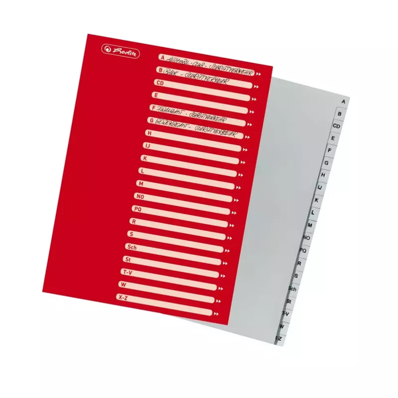 Abėcėlinis skirtukų rinkinys Herlitz 10843522