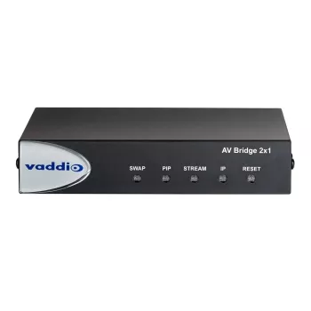 Vaddio AV Bridge 2x1, 1920 x 1080 pikselių, 60 kadrų per sekundę, juoda, 0 - 40 °C, 20 - 80%, 480,8 mm
