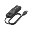Hama 00200118 sąsajos šakotuvas USB 2.0 480 Mbit/s juoda