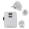 Hama World Travel Pro Light USB maitinimo adapteris universalus Baltas