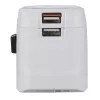 Hama World Travel Pro Light USB maitinimo adapteris universalus Baltas