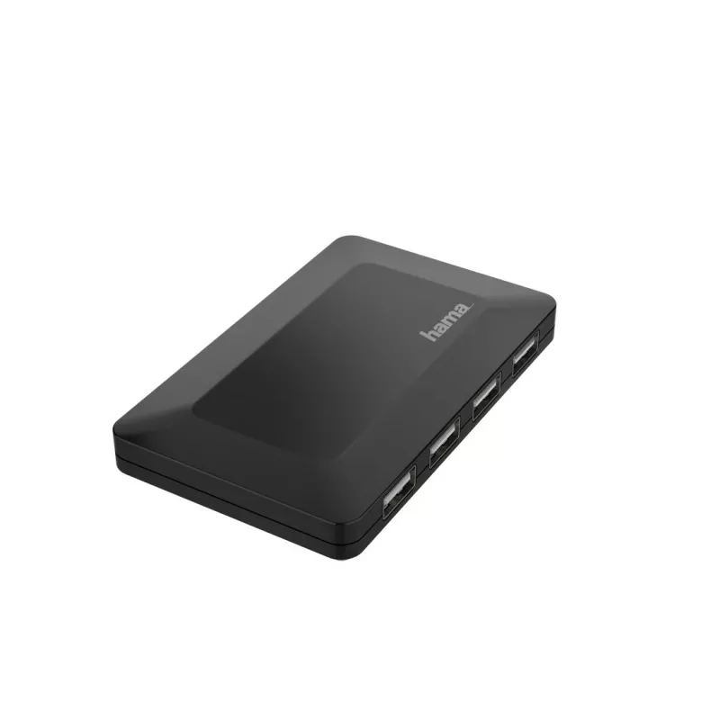 Hama 00200122 sąsajos šakotuvas USB 2.0 480 Mbit/s juodas
