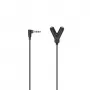 Garso kabelis Hama 00205190 0,2 m 3,5 mm kištukas į 2 x 3,5 mm lizdą juodas