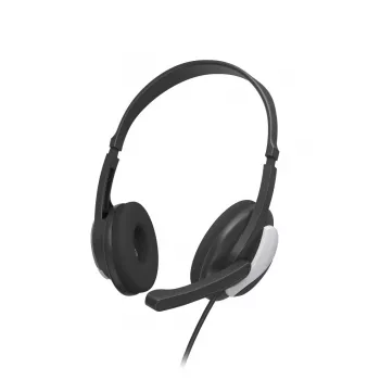 Hama HS-P100 V2 Headset Wired Head-band Office/Call center Juoda, Sidabrinė