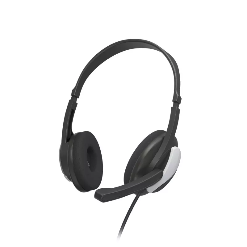 Hama HS-P100 V2 Headset Wired Head-band Office/Call center Juoda, Sidabrinė