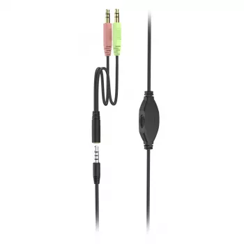 Hama HS-P100 V2 Headset Wired Head-band Office/Call center Juoda, Sidabrinė