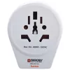 Hama World to Europe USB maitinimo kištuko adapteris, universalus, baltas