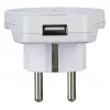 Hama World to Europe USB maitinimo kištuko adapteris, universalus, baltas