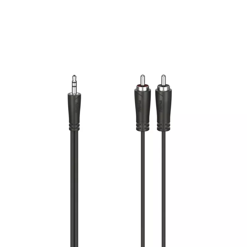 Garso kabelis Hama 00205110 1,5 m 3,5 mm 2 x RCA juodas