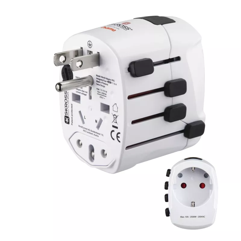 Hama World Travel Pro maitinimo kištuko adapteris Universalus Balta