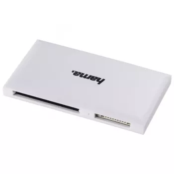 Hama USB 3.0 kelių kortelių skaitytuvas, SD/microSD/CF/MS, baltas
