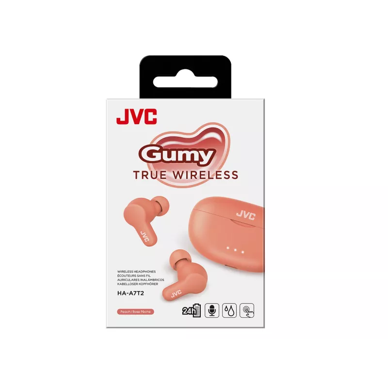 JVC Gumy TWS Stix rožinės ausinės