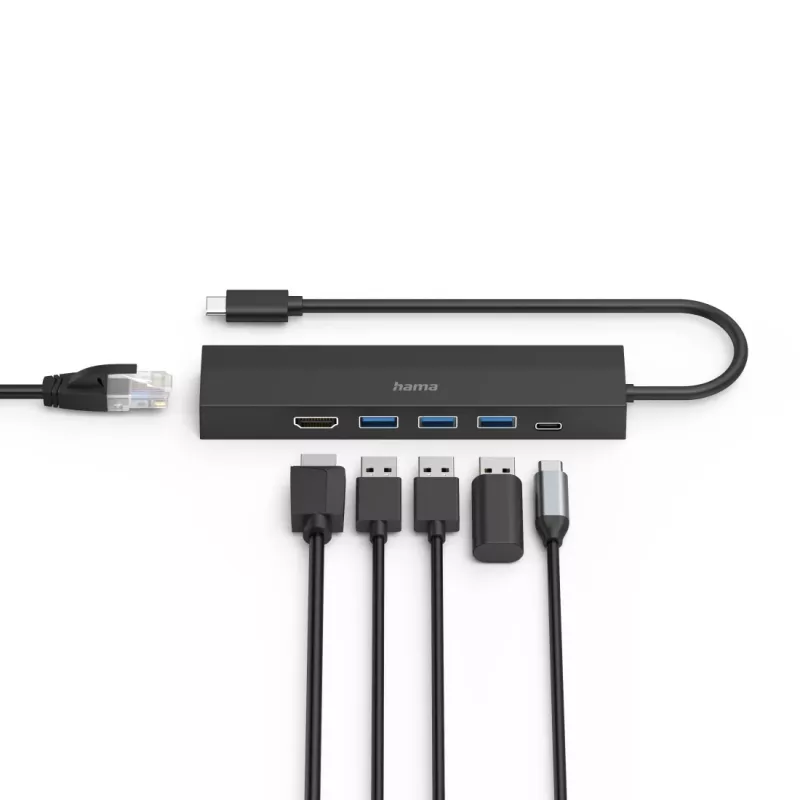 “Hama” 00200144 sąsajos šakotuvas USB 3.2 Gen 1 (3.1 Gen 1) Type-C 5000 Mbit/s juodas