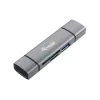 Equip Card Reader su USB 3.0 šakotuvu, OTG, MicroSD (TransFlash), MicroSDHC, SD, SDHC, Pilka, CE & RoHS, USB 3.2 Gen 1 (3.1 Gen 1) Type-A/Type-C, 202 mm, 12 mm