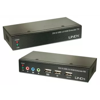 Lindy 39377 KVM jungiklis Juoda