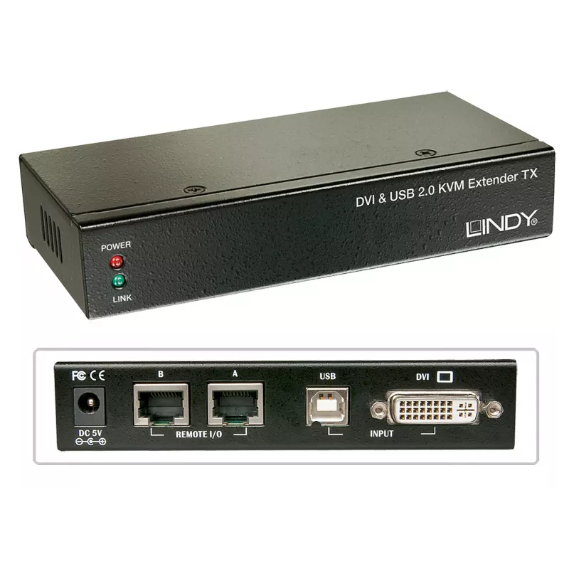 Lindy 39377 KVM jungiklis Juoda
