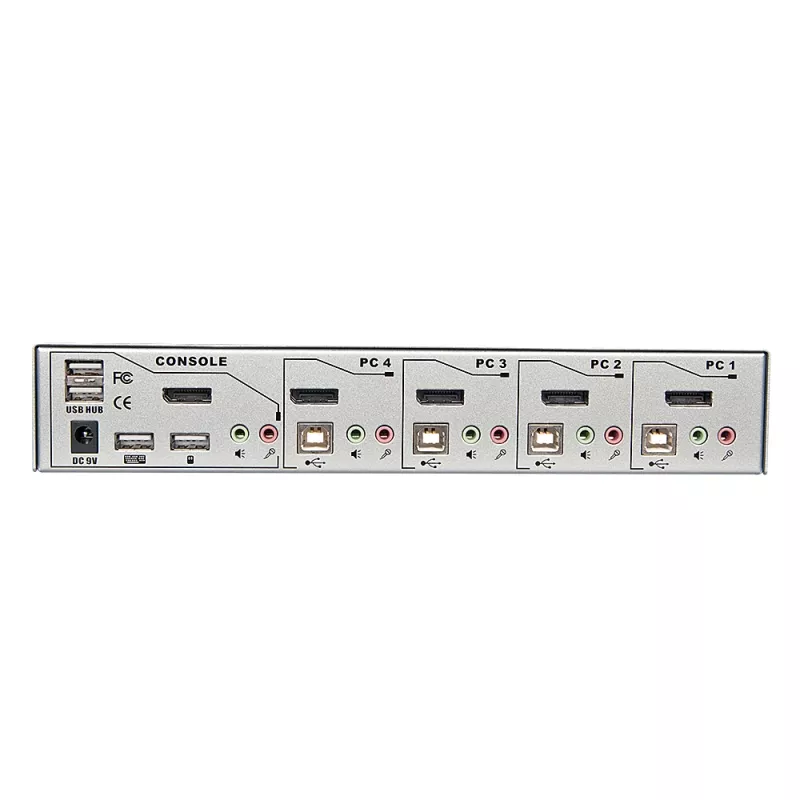 „Lindy 4 Port KVM Switch Pro USB 2.0, DisplayPort 1.2 su TTU“