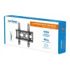 Manhattan sieninis laikiklis televizoriams ir monitoriams (fiksuotas, itin plonas), Ekranams nuo 23 iki 42 colių, VESA suderinamumas: visi tarp 75x75 mm ir 200x200 mm – patikrinkite keturių montavimo angų matmenis ekrano gale, kad užtikrintumėte tinkamumą, Maks. 45 kg, Juoda, Kronšteinas