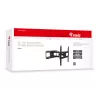 Equip 32-55 colių išskleidžiamas TV sieninis laikiklis, 200 x 200 mm, 400 x 400 mm, -20 – 10°, -90 – 90°, plieninis, juodas