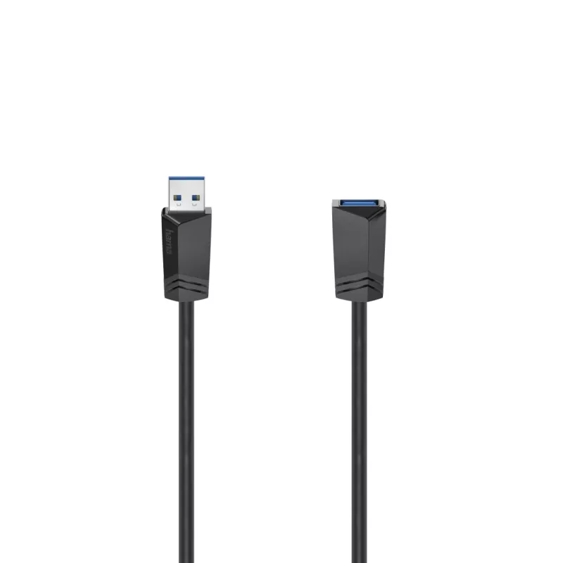 Hama 00200628 USB laidas 1,5 m USB A Juoda