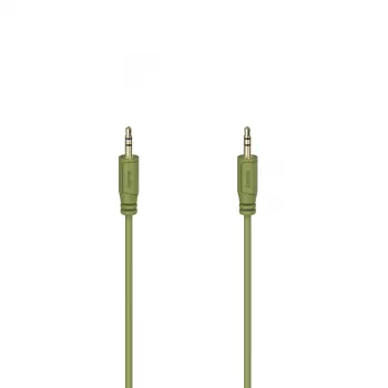 Hama Flexi-plonas garso laidas 0,75 m 3,5 mm žalias kištukas–kištukas