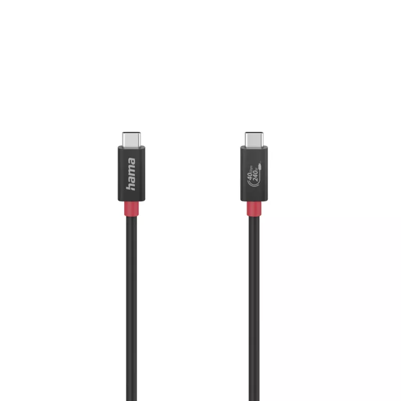 Hama 00200779 USB laidas USB4 Gen 3x2 1 m USB C juodas