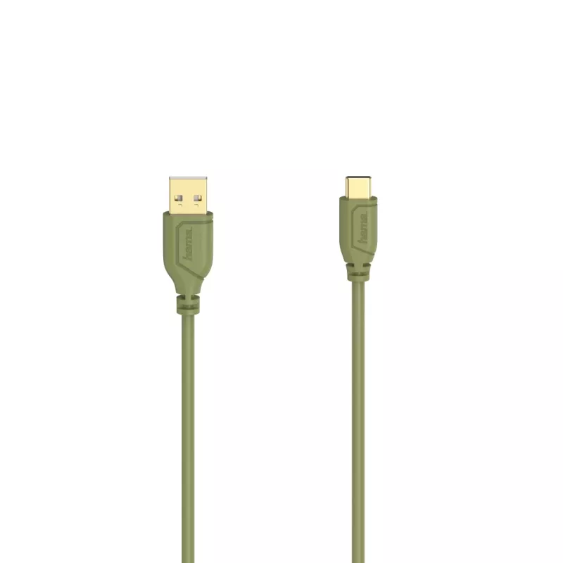 Hama Flexi-plonas USB laidas USB 2.0 0,75 m USB C USB A žalias