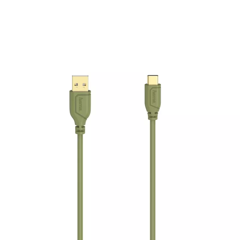 Hama Flexi-plonas USB laidas USB 2.0 0,75 m USB C USB A žalias