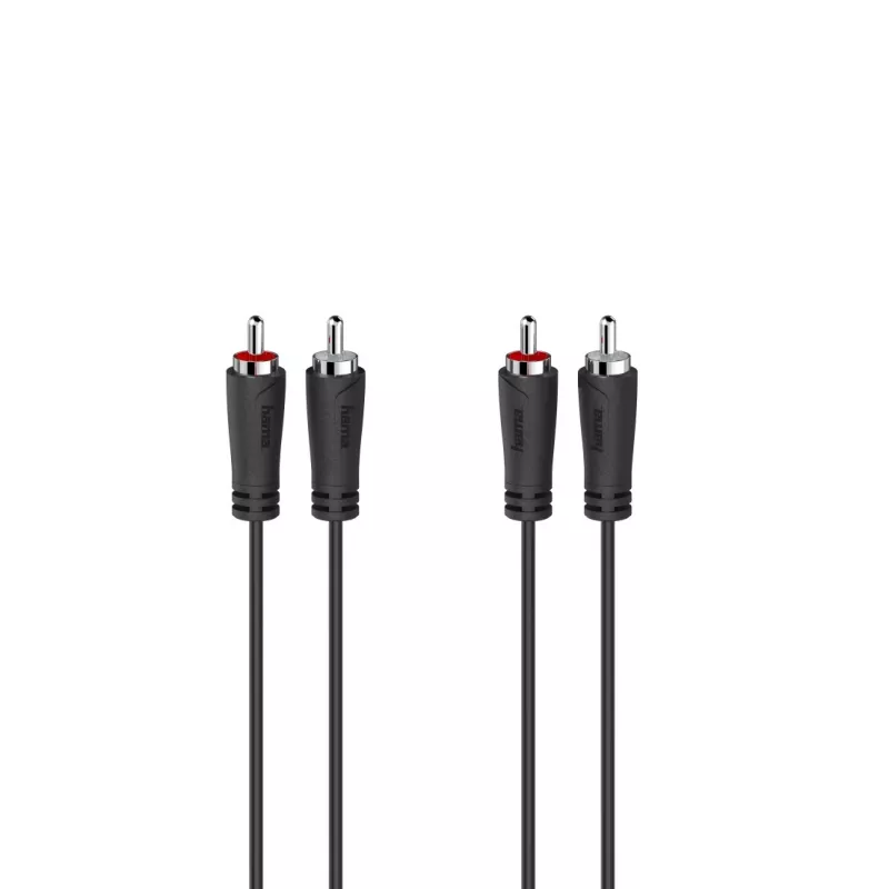 Hama 00205258 garso kabelis 3 m 2 x RCA juodas