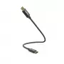 Hama 00201604 USB laidas USB 2.0 0,2 m USB C Juoda