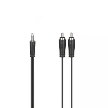 Hama 00205111 garso kabelis 3 m 3,5 mm 2 x RCA juodas