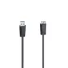 Hama 00200627 USB laidas 1,5 m Micro-USB A USB A juodas