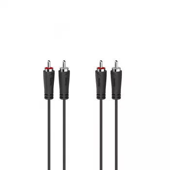 Hama 00205257 garso kabelis 1,5 m 2 x RCA juodas