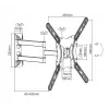 Equip 650407 23–55 colių lankstus TV sieninis laikiklis