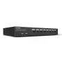 Lindy 8 prievadų DisplayPort 1.2, USB 2.0 ir garso KVM jungiklis, 3840 x 2160 pikselių, 4K Ultra HD, montavimas į stelažą, 1U, juodas