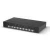 Lindy 8 prievadų DisplayPort 1.2, USB 2.0 ir garso KVM jungiklis, 3840 x 2160 pikselių, 4K Ultra HD, montavimas į stelažą, 1U, juodas