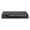 Lindy 8 prievadų DisplayPort 1.2, USB 2.0 ir garso KVM jungiklis, 3840 x 2160 pikselių, 4K Ultra HD, montavimas į stelažą, 1U, juodas