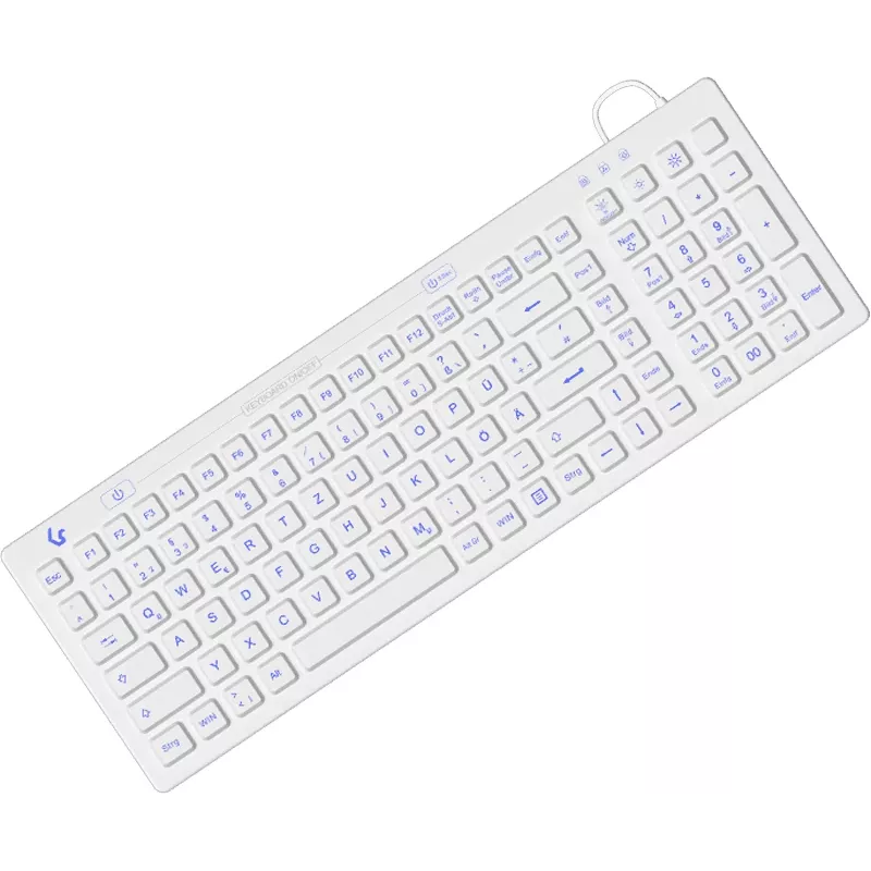 KeySonic KSK-6031INEL-Wh (DE) klaviatūra Pramoninė USB QWERTZ Vokiška Balta