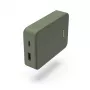 Hama Colour 10 išorinė baterija, 10000 mAh, 2 išvestys: USB-C, USB-A, žalia
