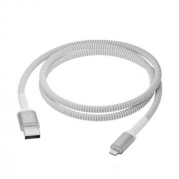 USB-A į Lightning kabelis d bramante re-charge Pro BRD kabelis 1,2 m, baltas