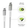 USB-A į Lightning kabelis d bramante re-charge Pro BRD kabelis 1,2 m, baltas